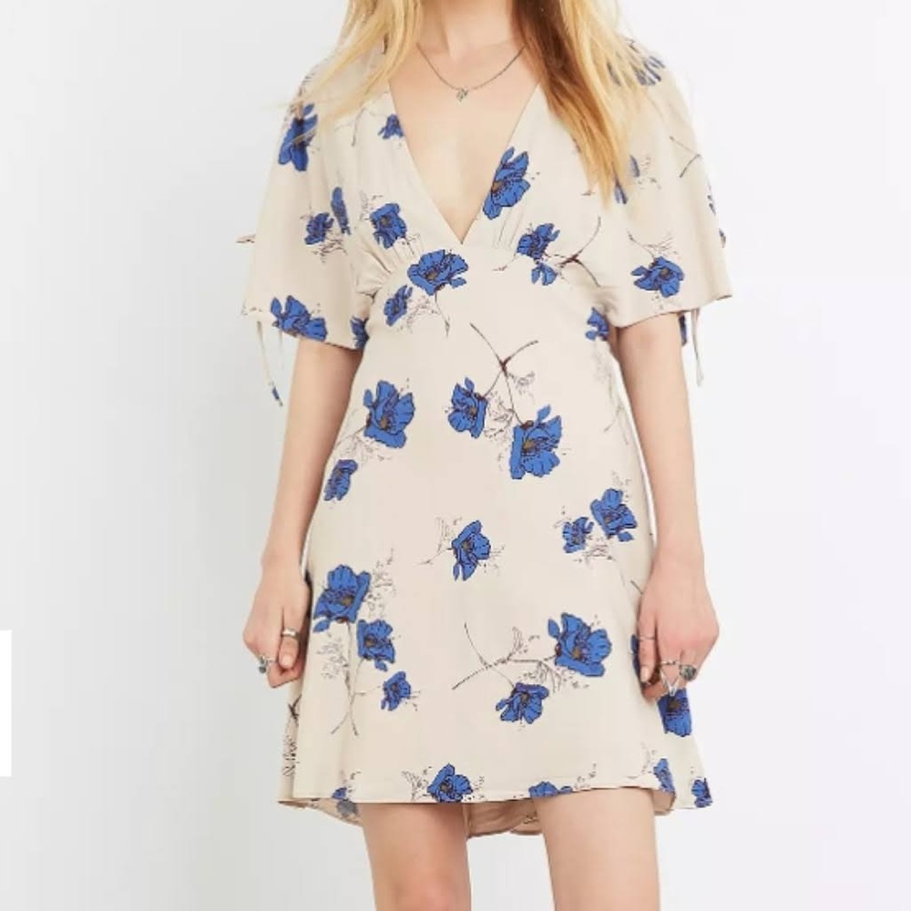 New Free people pearl combo floral dress size 6 women’s